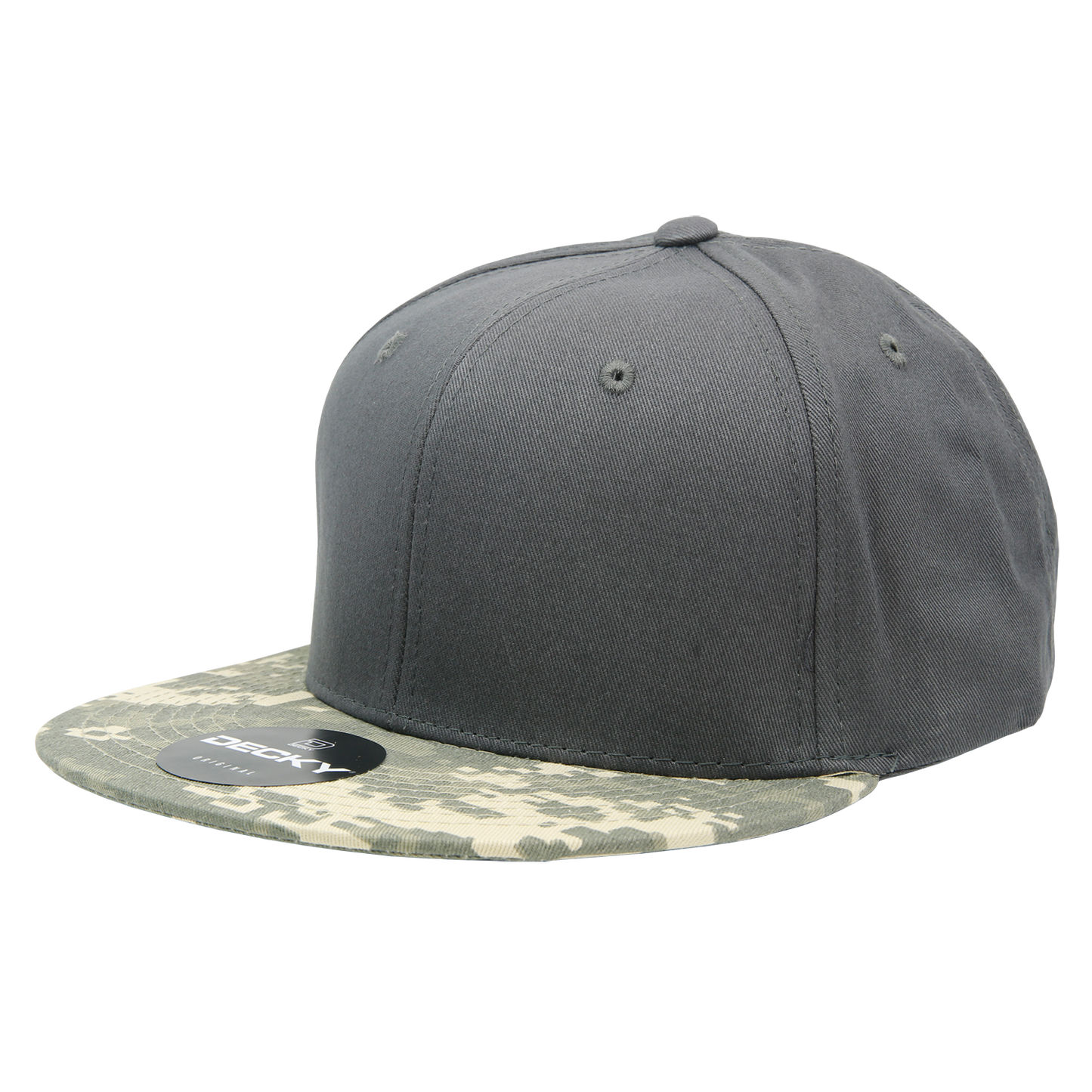 6 Panel High Profile Structured Camo Snapback