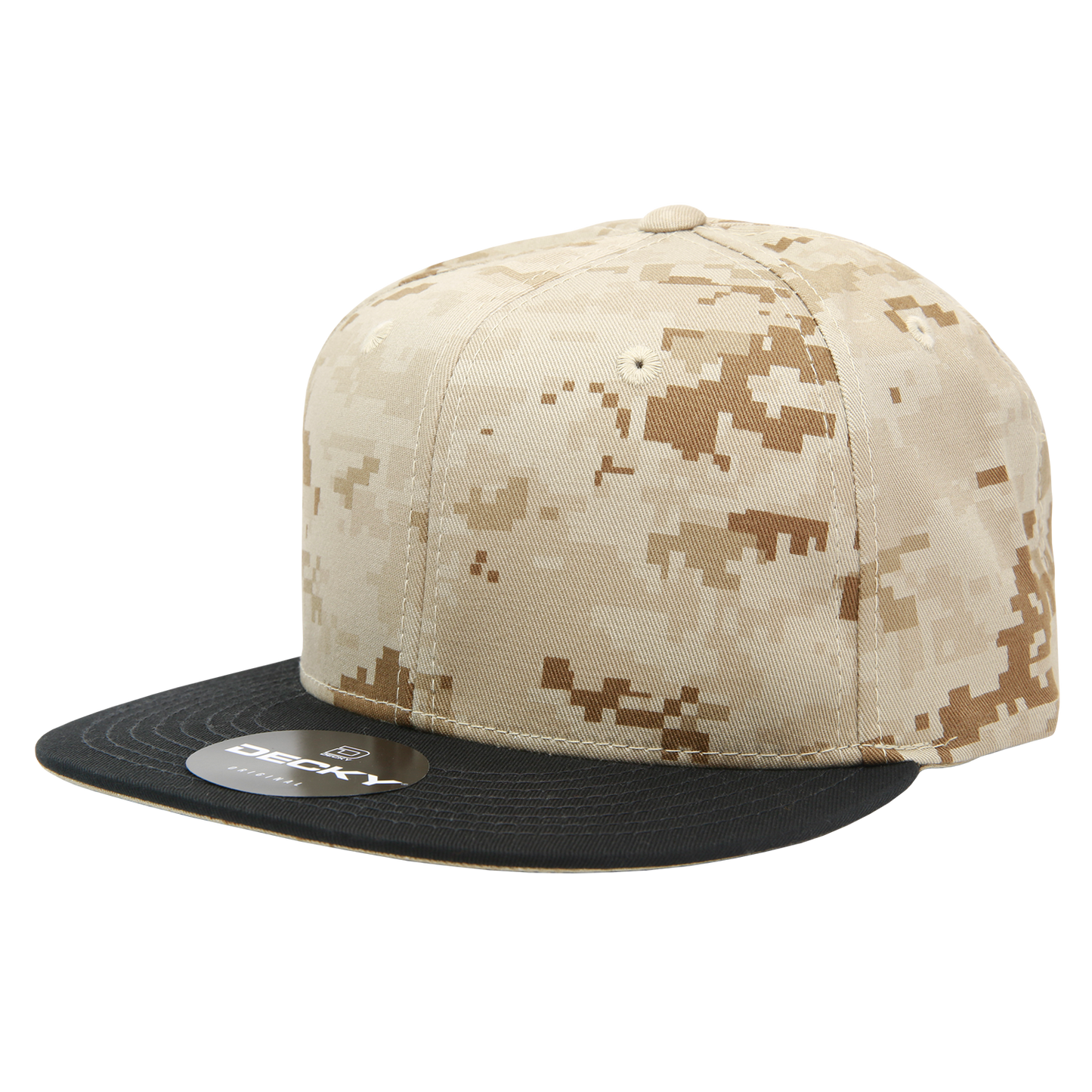 6 Panel High Profile Structured Camo Snapback
