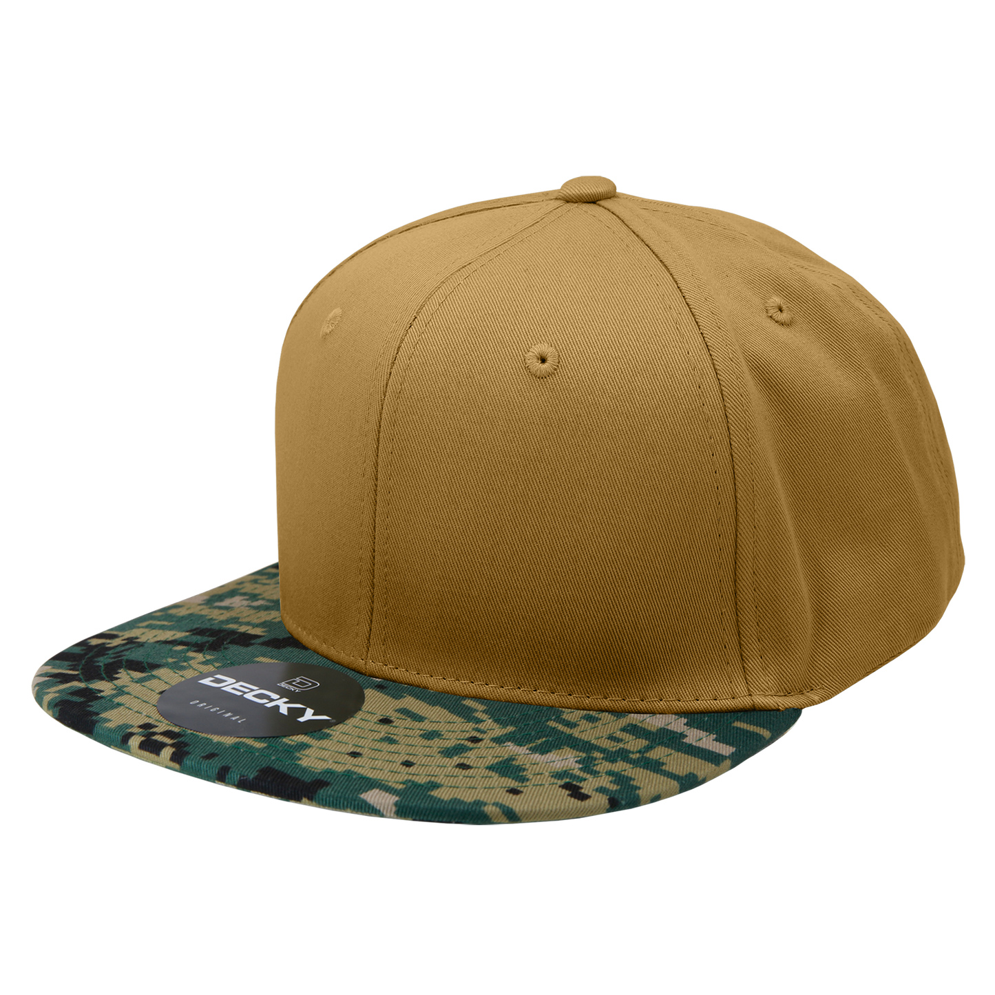 6 Panel High Profile Structured Camo Snapback