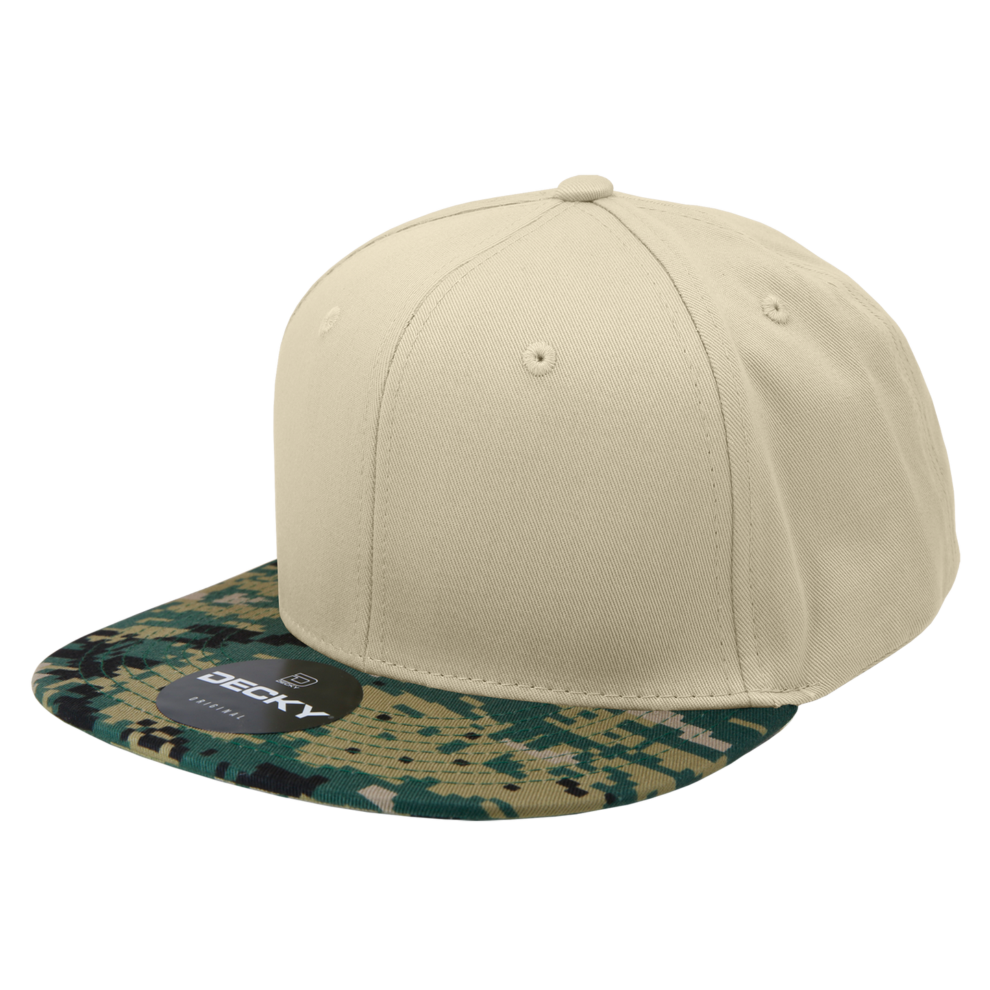 6 Panel High Profile Structured Camo Snapback