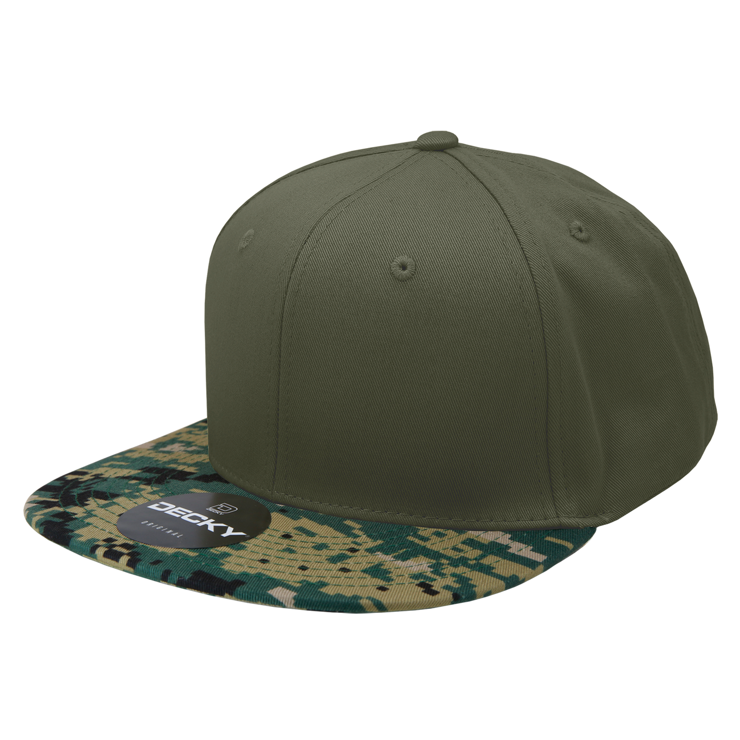 6 Panel High Profile Structured Camo Snapback