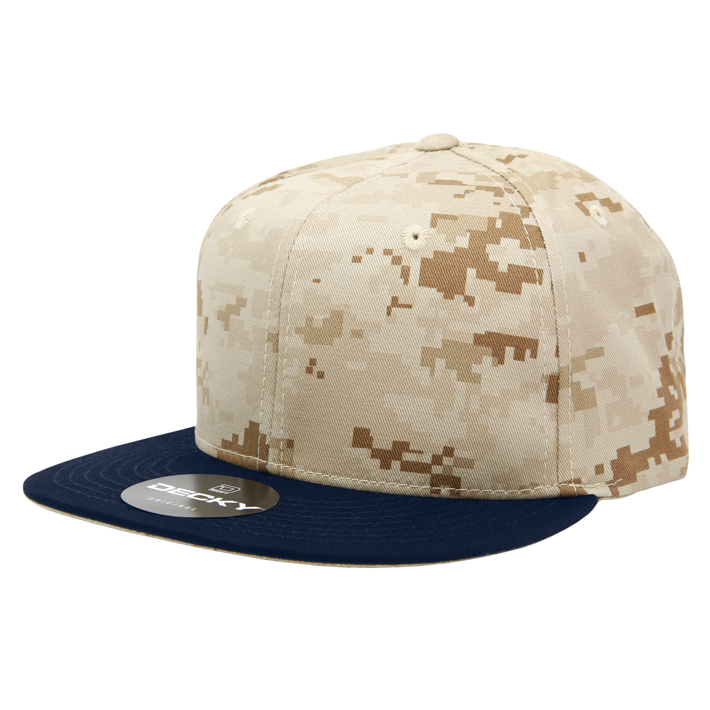 6 Panel High Profile Structured Camo Snapback