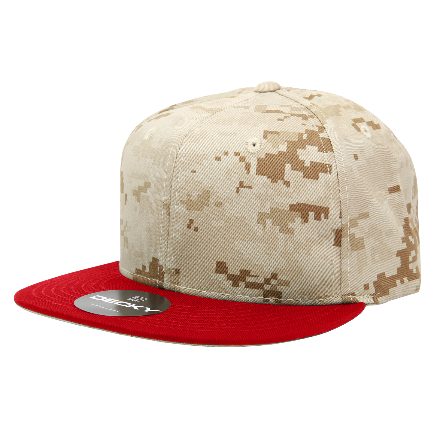 6 Panel High Profile Structured Camo Snapback