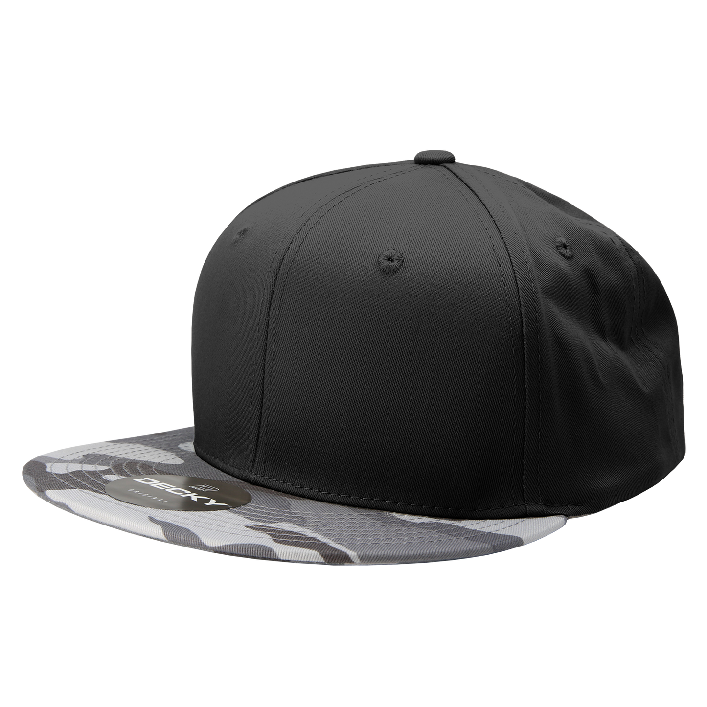 6 Panel High Profile Structured Camo Snapback