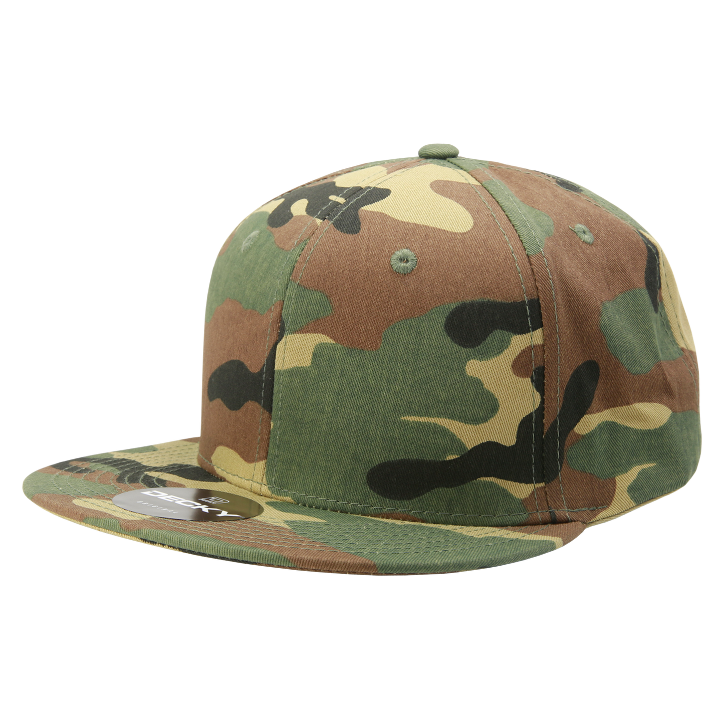 6 Panel High Profile Structured Camo Snapback