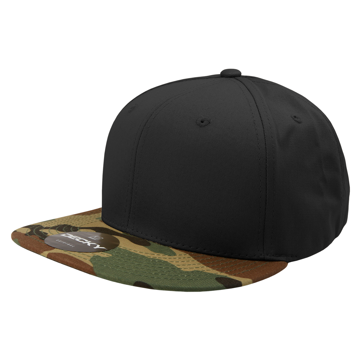 6 Panel High Profile Structured Camo Snapback