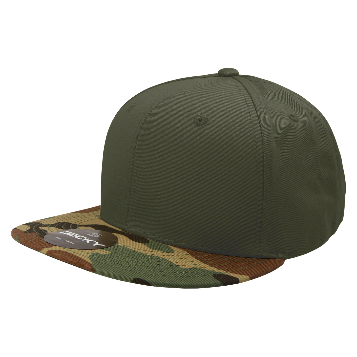 6 Panel High Profile Structured Camo Snapback