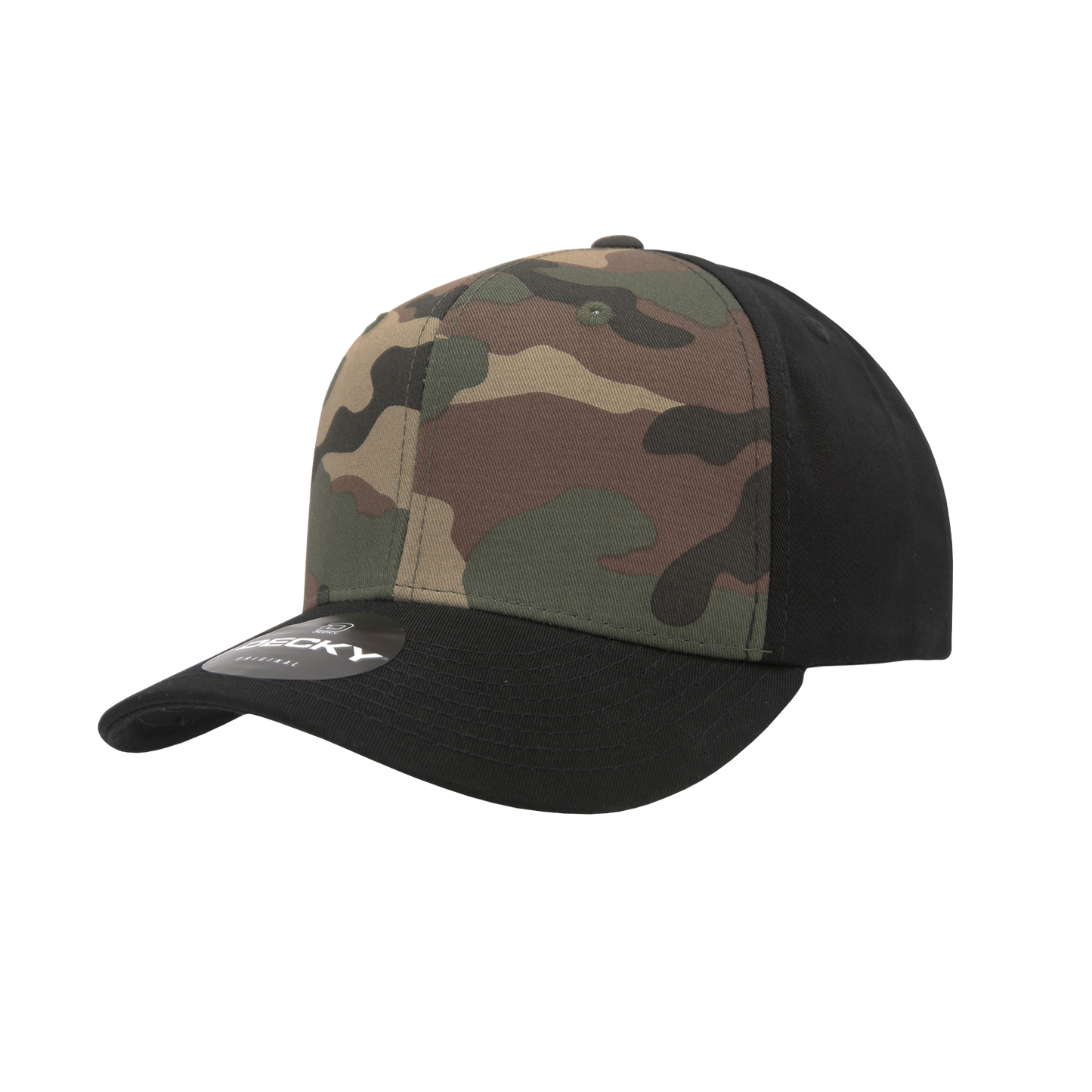 6 Panel Mid Profile Structured Camo Cap