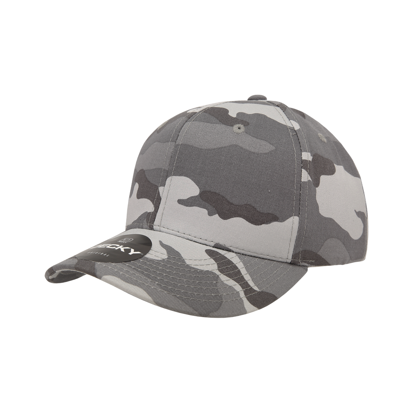 6 Panel Mid Profile Structured Camo Cap