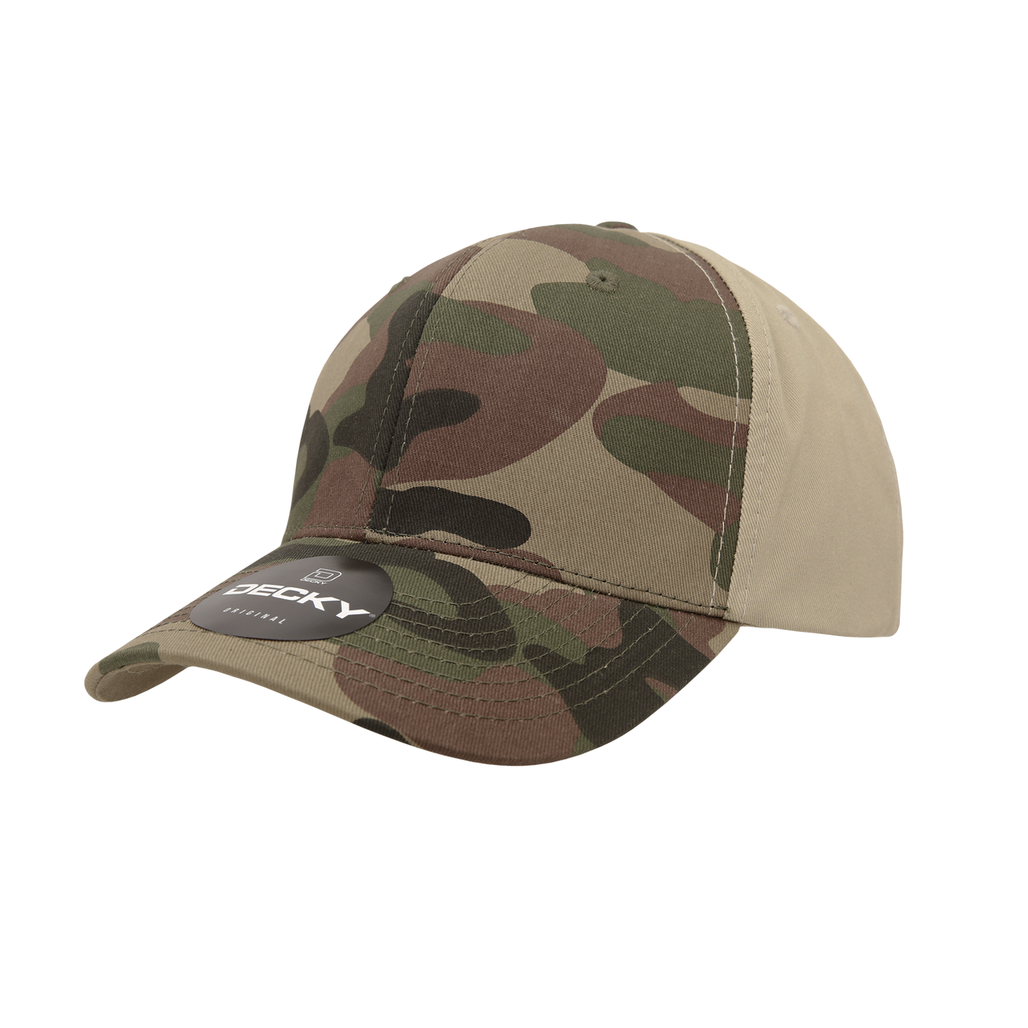 6 Panel Mid Profile Structured Camo Cap