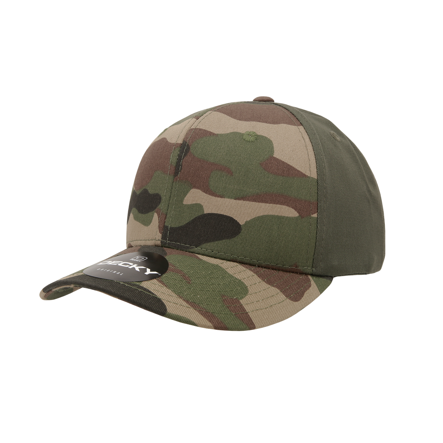 6 Panel Mid Profile Structured Camo Cap