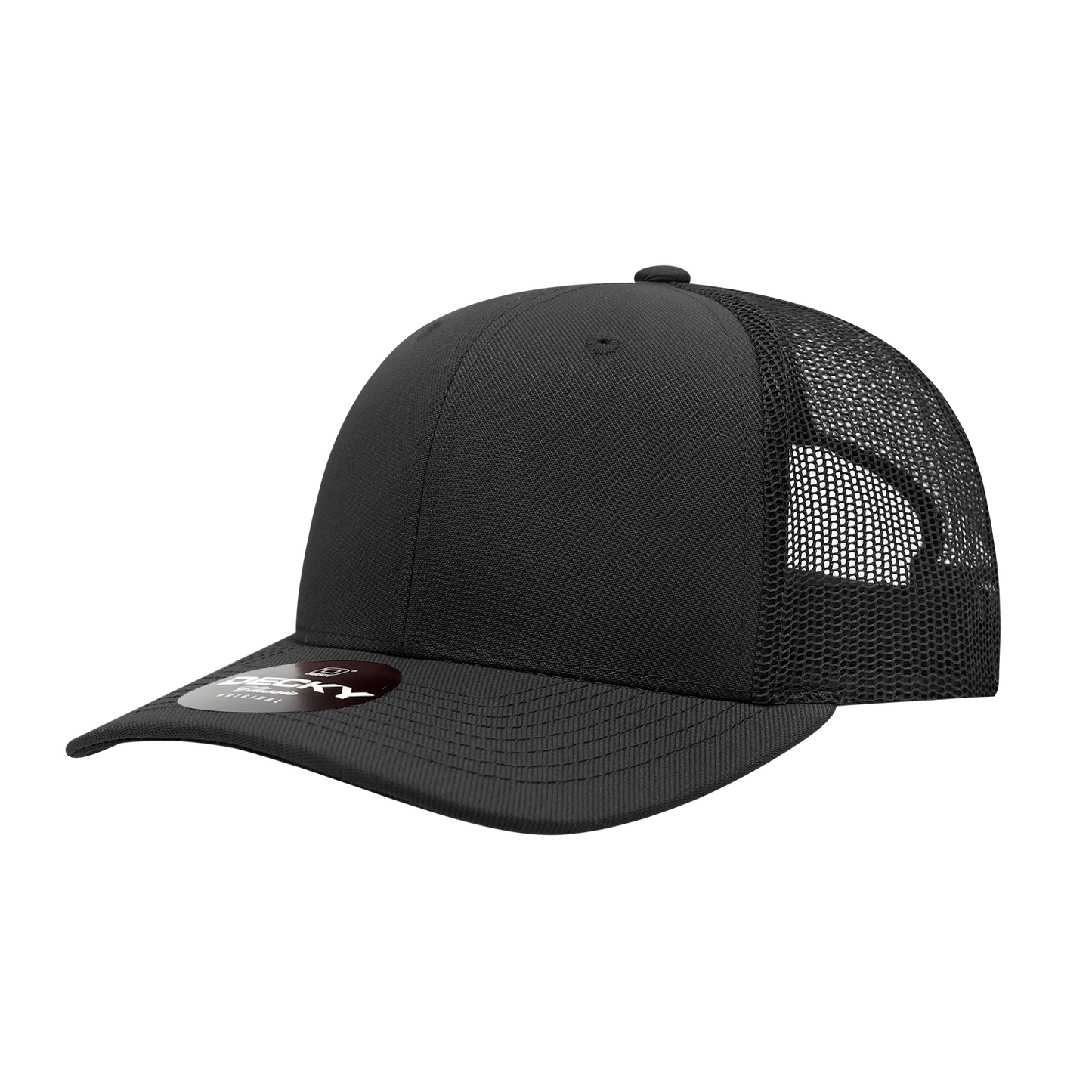 6 Panel Mid Profile Structured Acrylic/Polyester Trucker