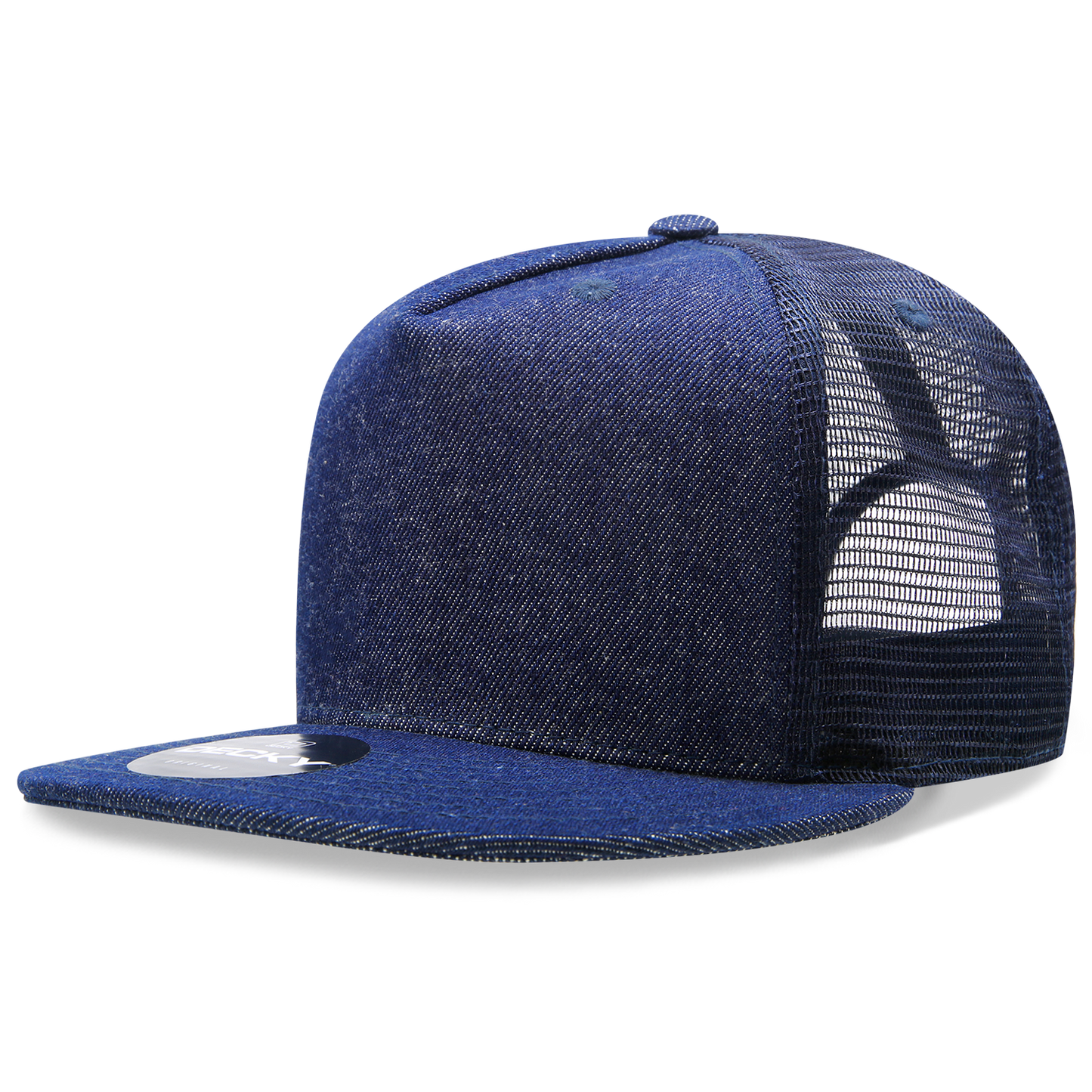 5 Panel High Profile Structured Denim Trucker