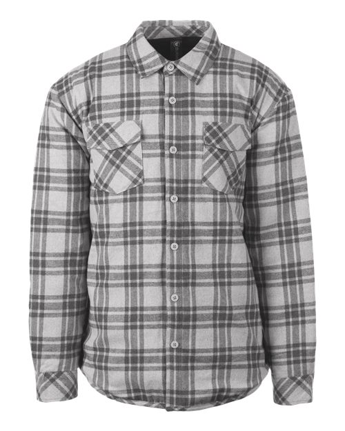 Men's Quilted Flannel Shirt Jacket