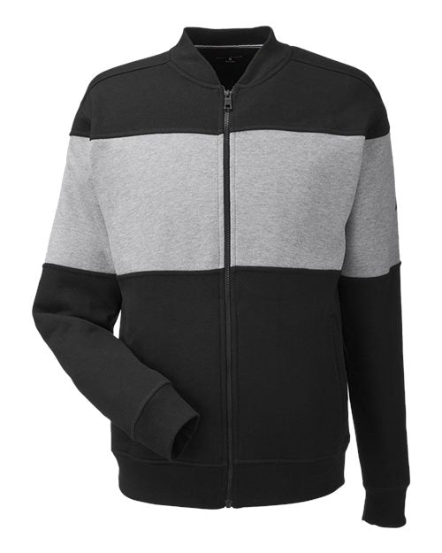 Unisex Anchor Fleece Colorblocked Bomber Jacket