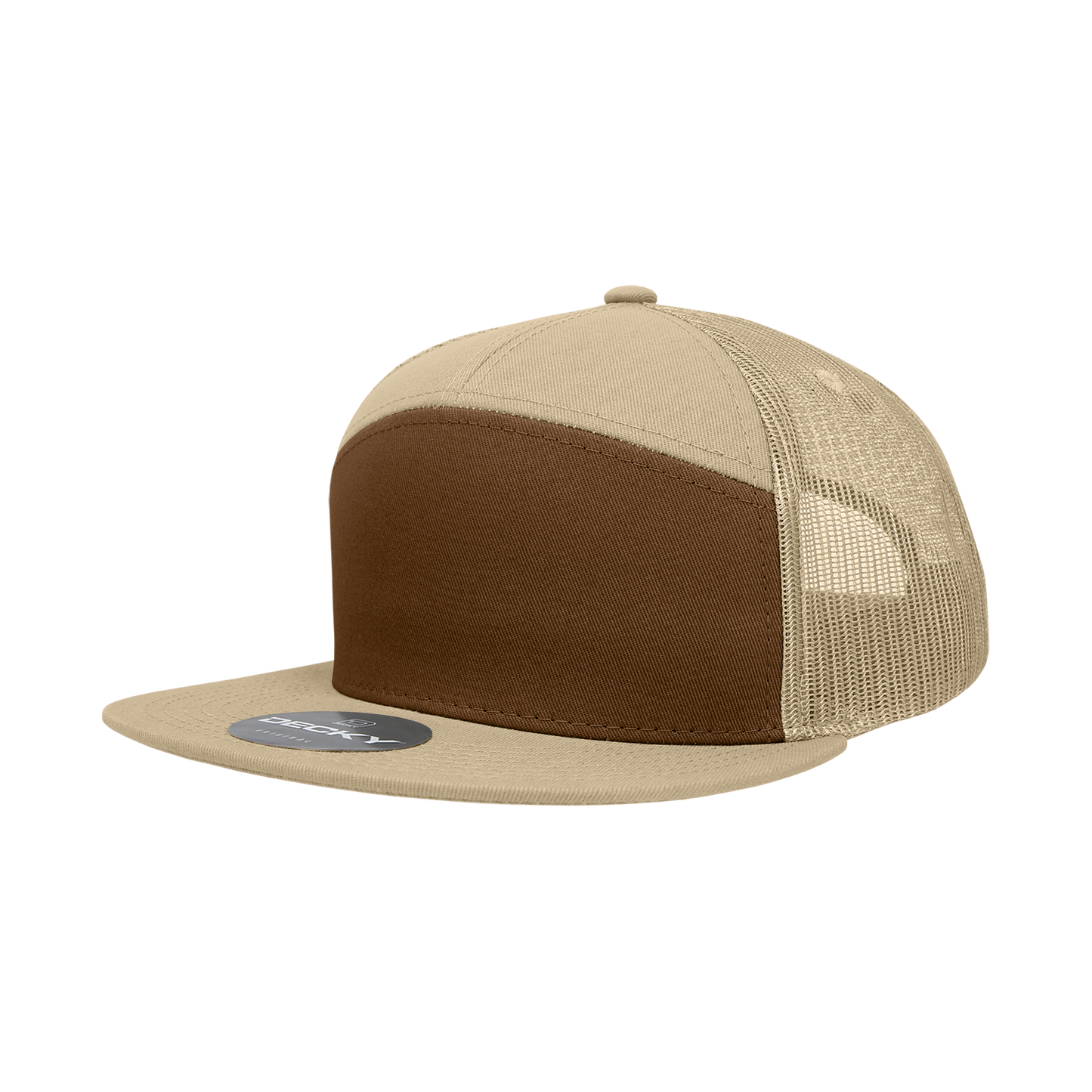 7 Panel High Profile Structured Cotton Blend Trucker