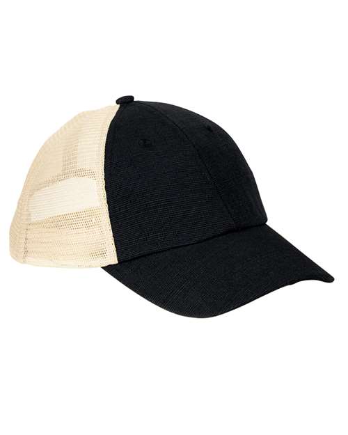 Washed Hemp Soft Mesh Trucker Cap