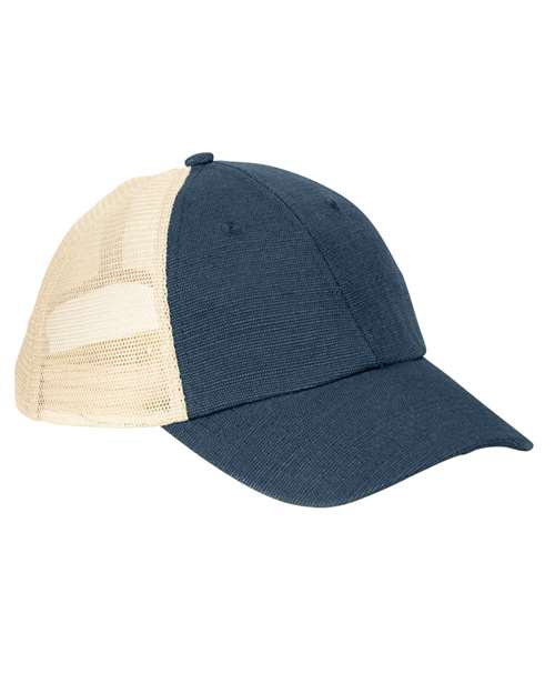 Washed Hemp Soft Mesh Trucker Cap
