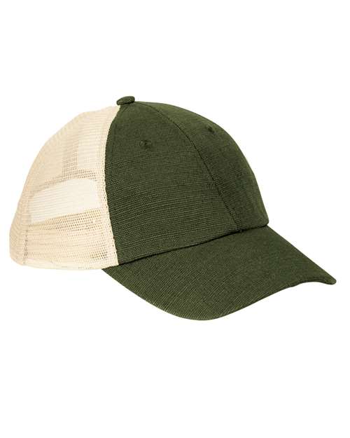 Washed Hemp Soft Mesh Trucker Cap