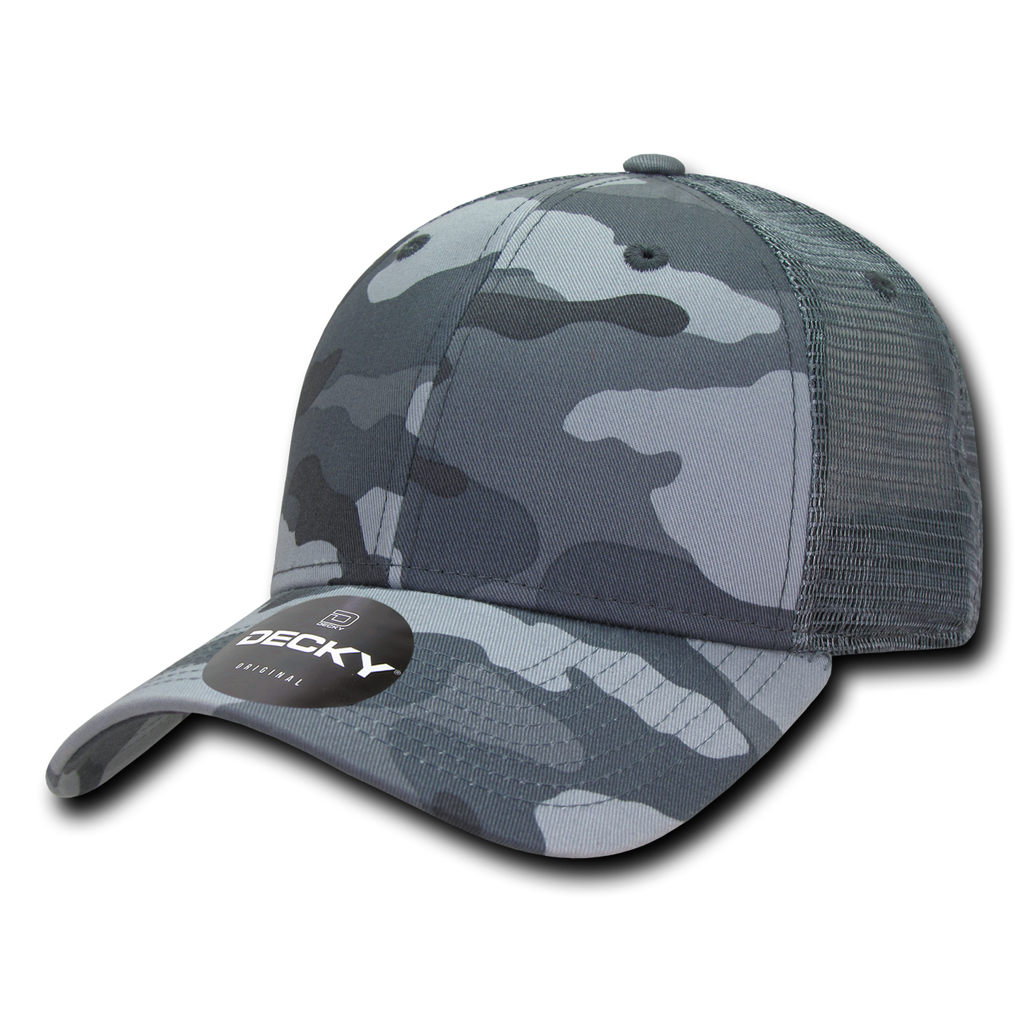 6 Panel Low Profile Structured Camo Trucker