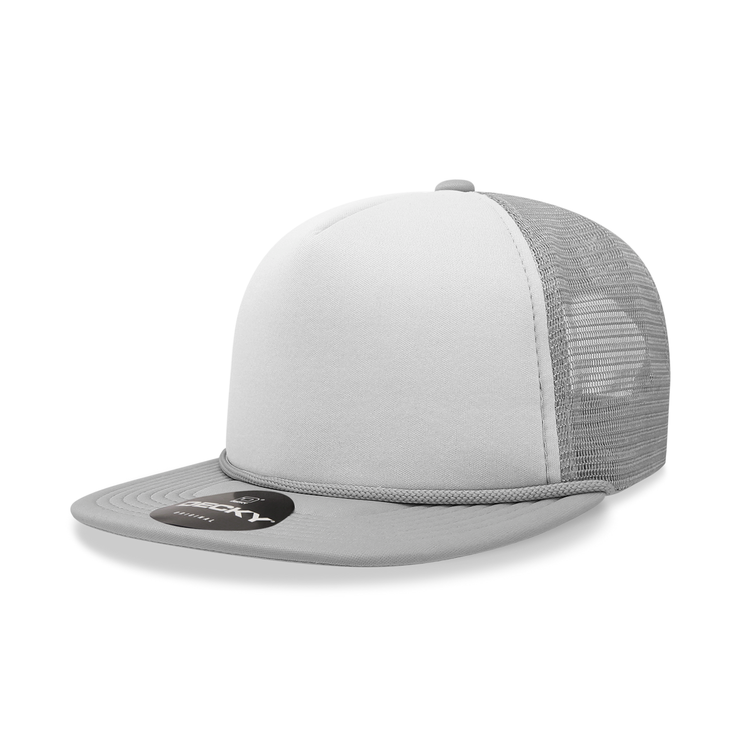5 Panel High Profile Structured Two Tone Foam Trucker