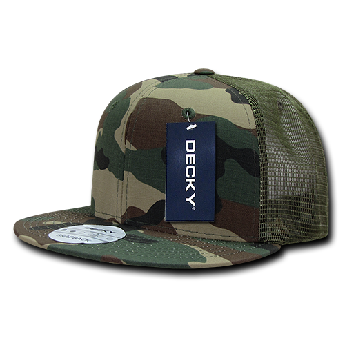 6 Panel High Profile Structured Ripstop Trucker
