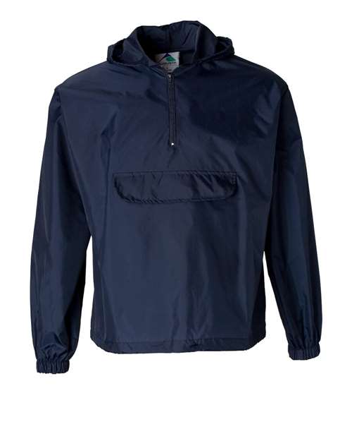 Unisex Packable Half-Zip Hooded Pullover Jacket