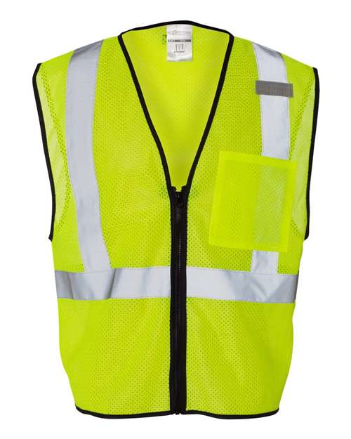 Unisex Single Pocket Zipper Mesh Class 2 Vest
