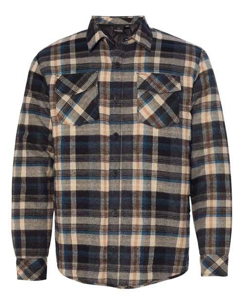 Men's Quilted Flannel Shirt Jacket