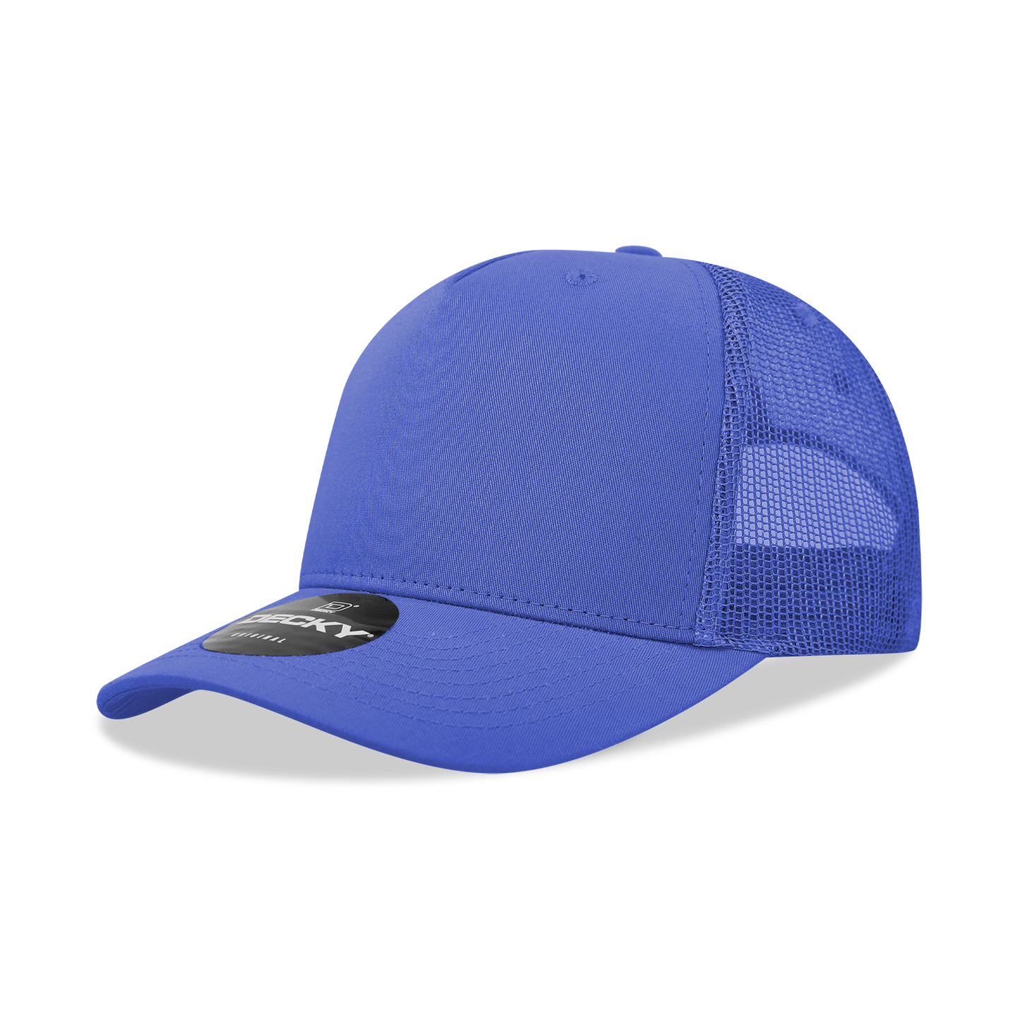 5 Panel Mid Profile Structured Cotton Blend Trucker
