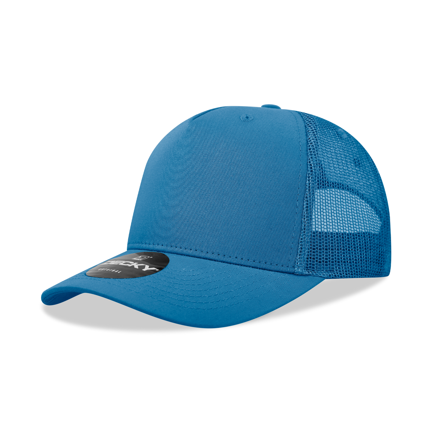 5 Panel Mid Profile Structured Cotton Blend Trucker