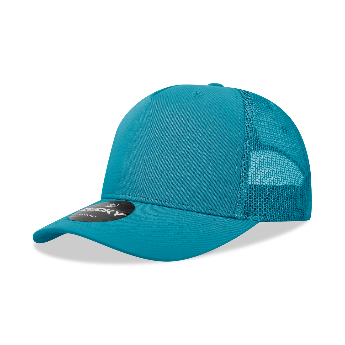 5 Panel Mid Profile Structured Cotton Blend Trucker