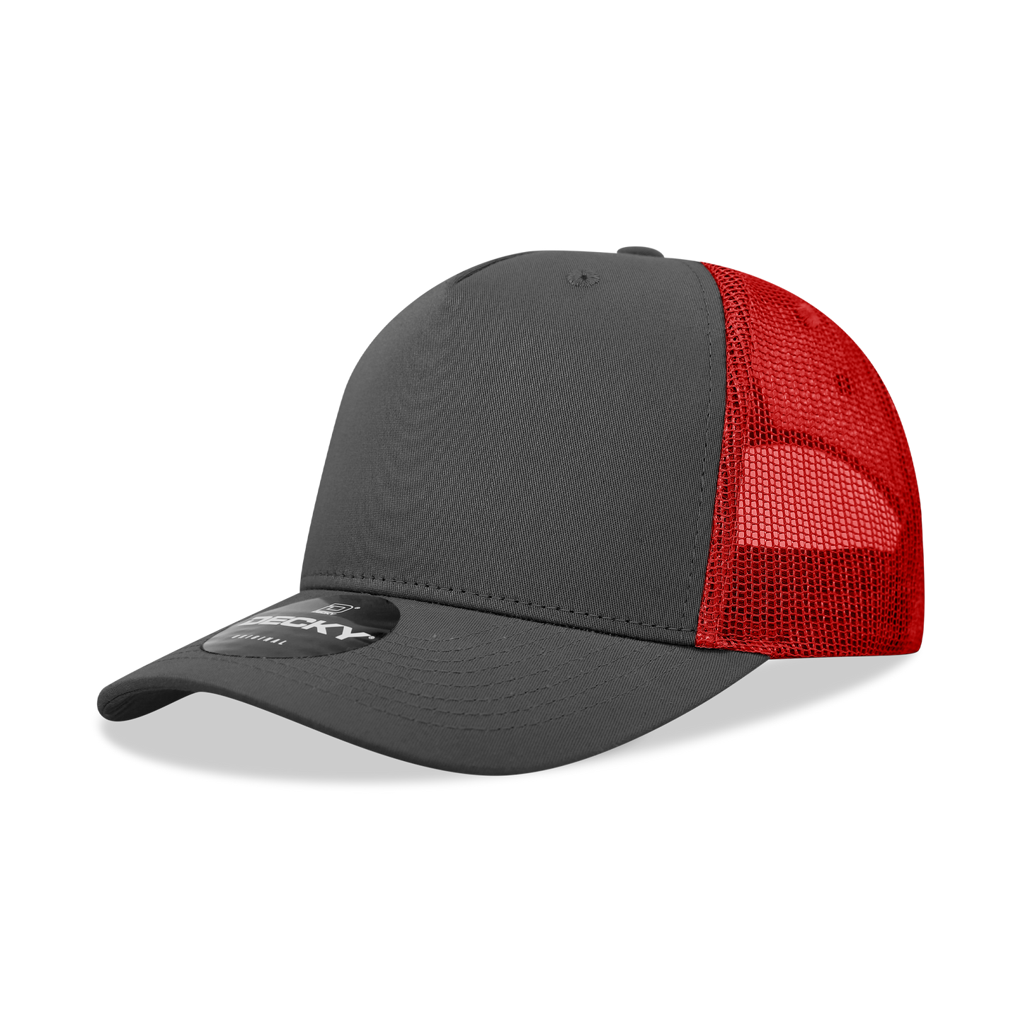 5 Panel Mid Profile Structured Cotton Blend Trucker