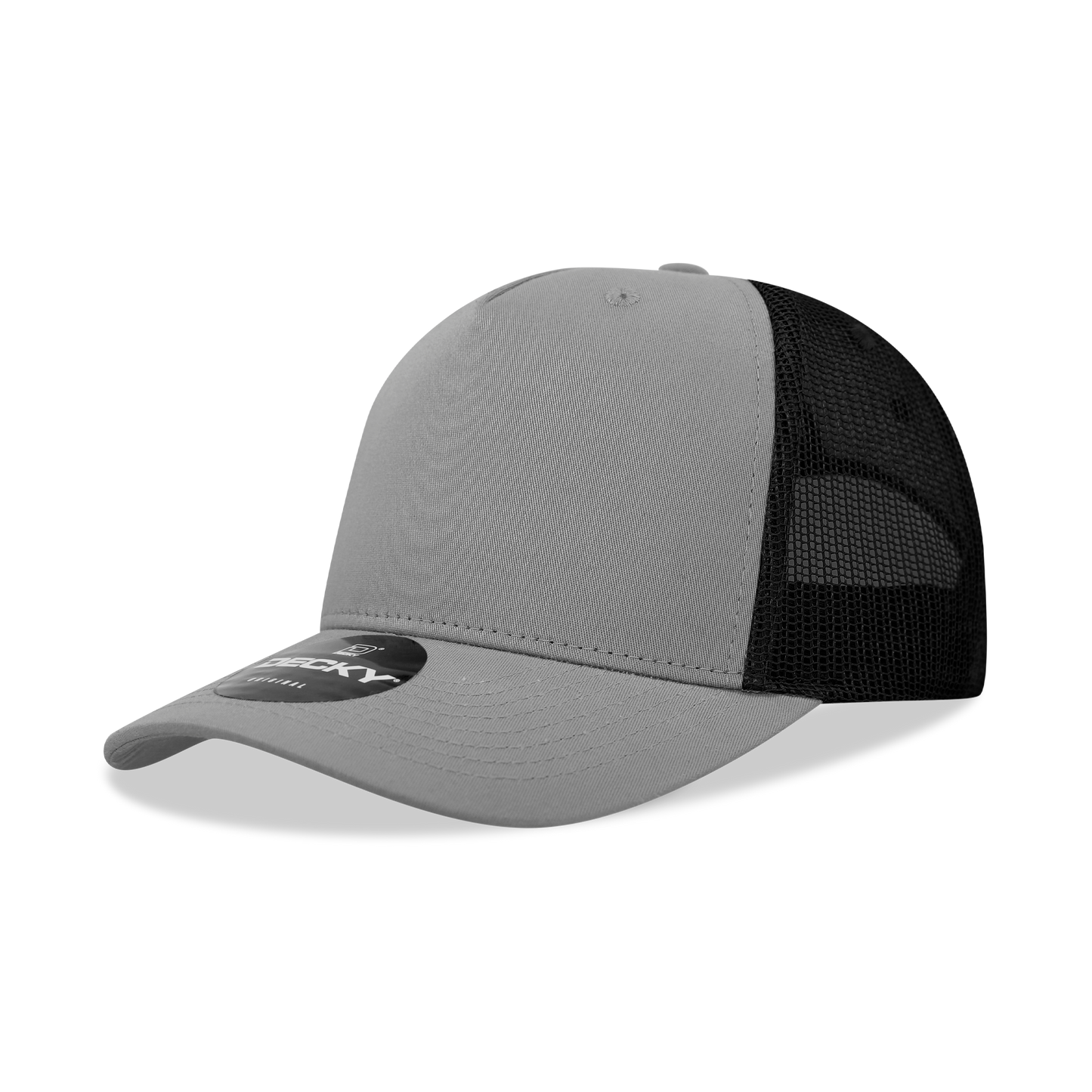 5 Panel Mid Profile Structured Cotton Blend Trucker