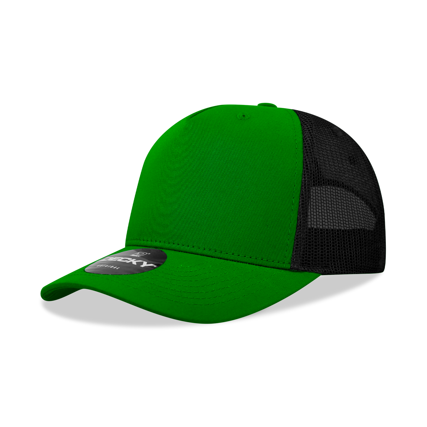 5 Panel Mid Profile Structured Cotton Blend Trucker