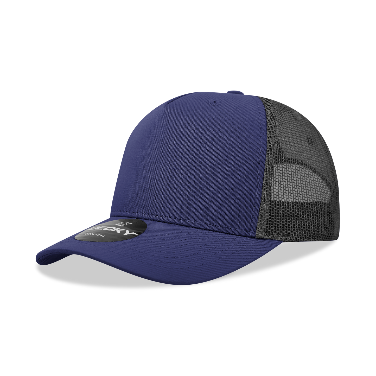 5 Panel Mid Profile Structured Cotton Blend Trucker