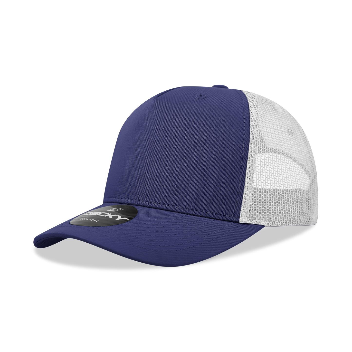 5 Panel Mid Profile Structured Cotton Blend Trucker