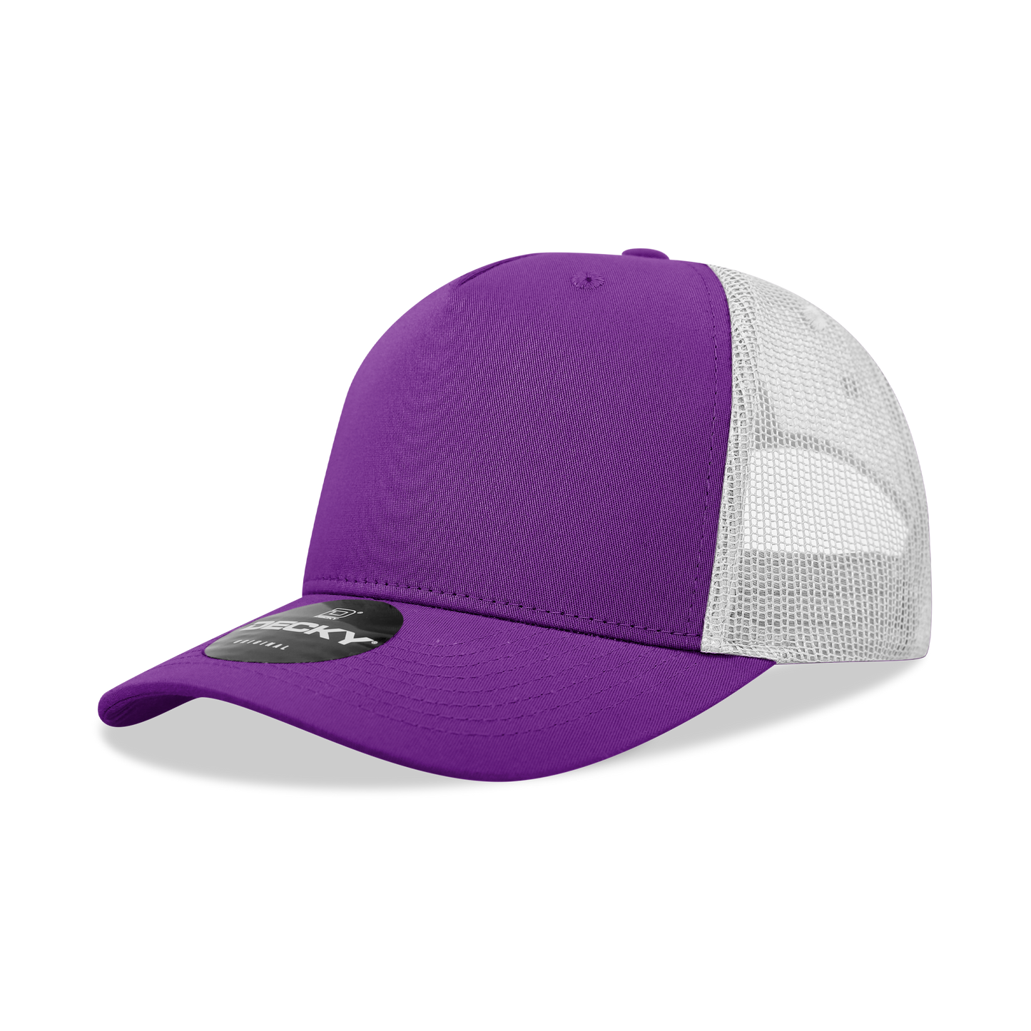5 Panel Mid Profile Structured Cotton Blend Trucker