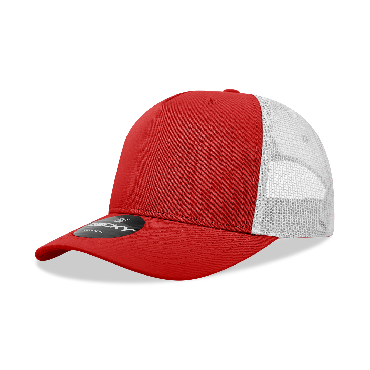 5 Panel Mid Profile Structured Cotton Blend Trucker