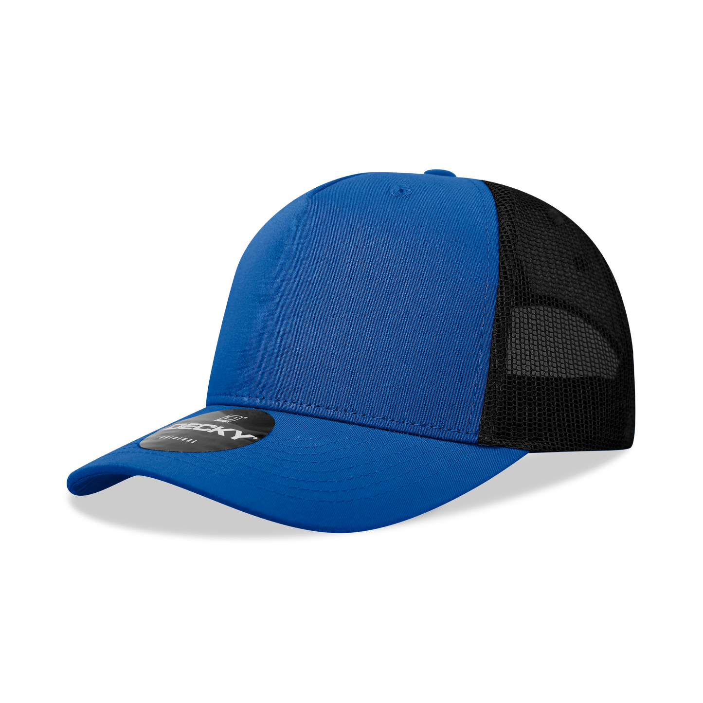 5 Panel Mid Profile Structured Cotton Blend Trucker