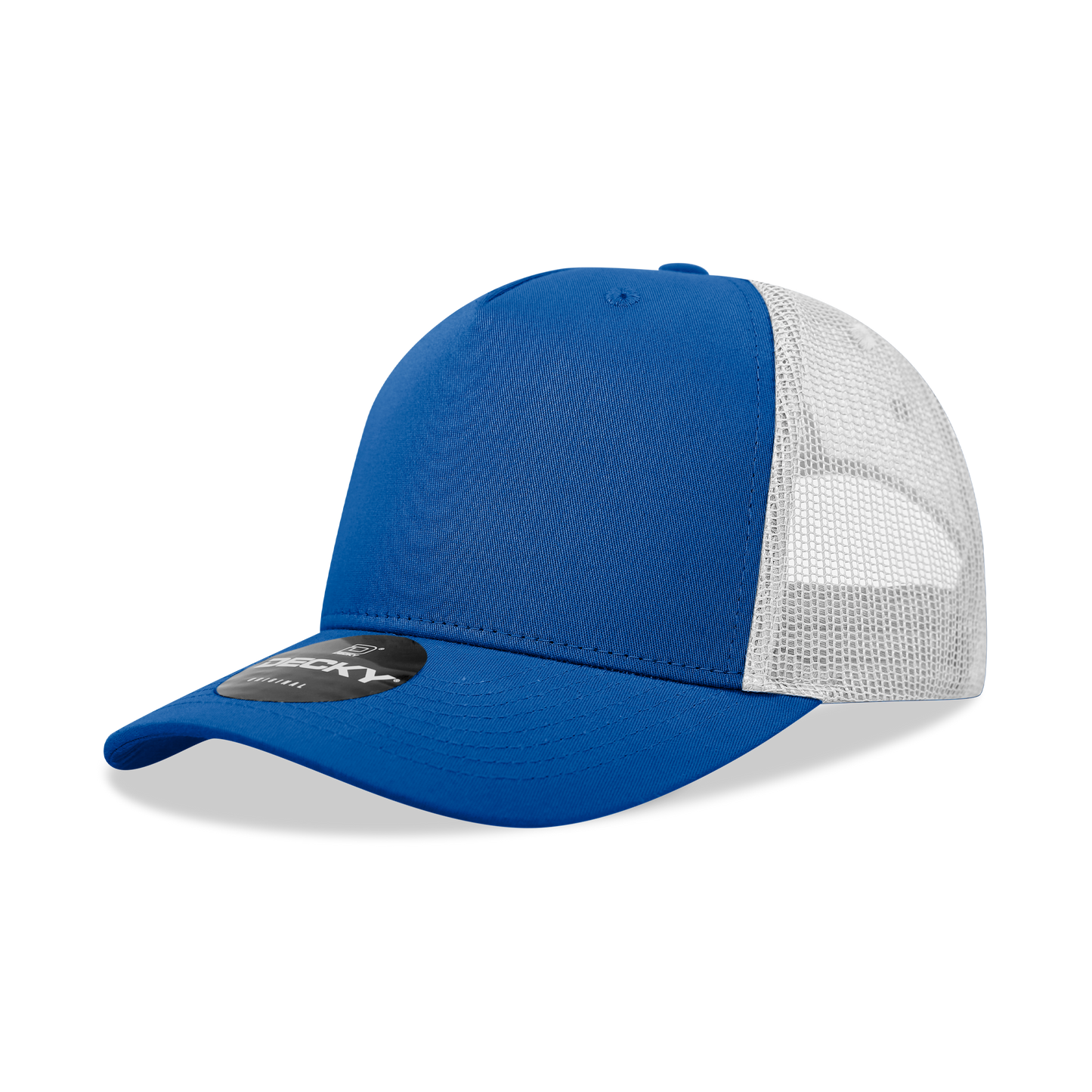 5 Panel Mid Profile Structured Cotton Blend Trucker