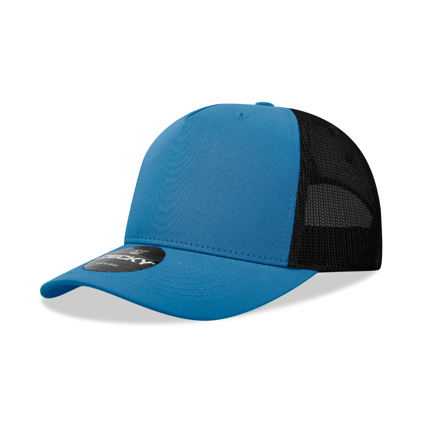 5 Panel Mid Profile Structured Cotton Blend Trucker