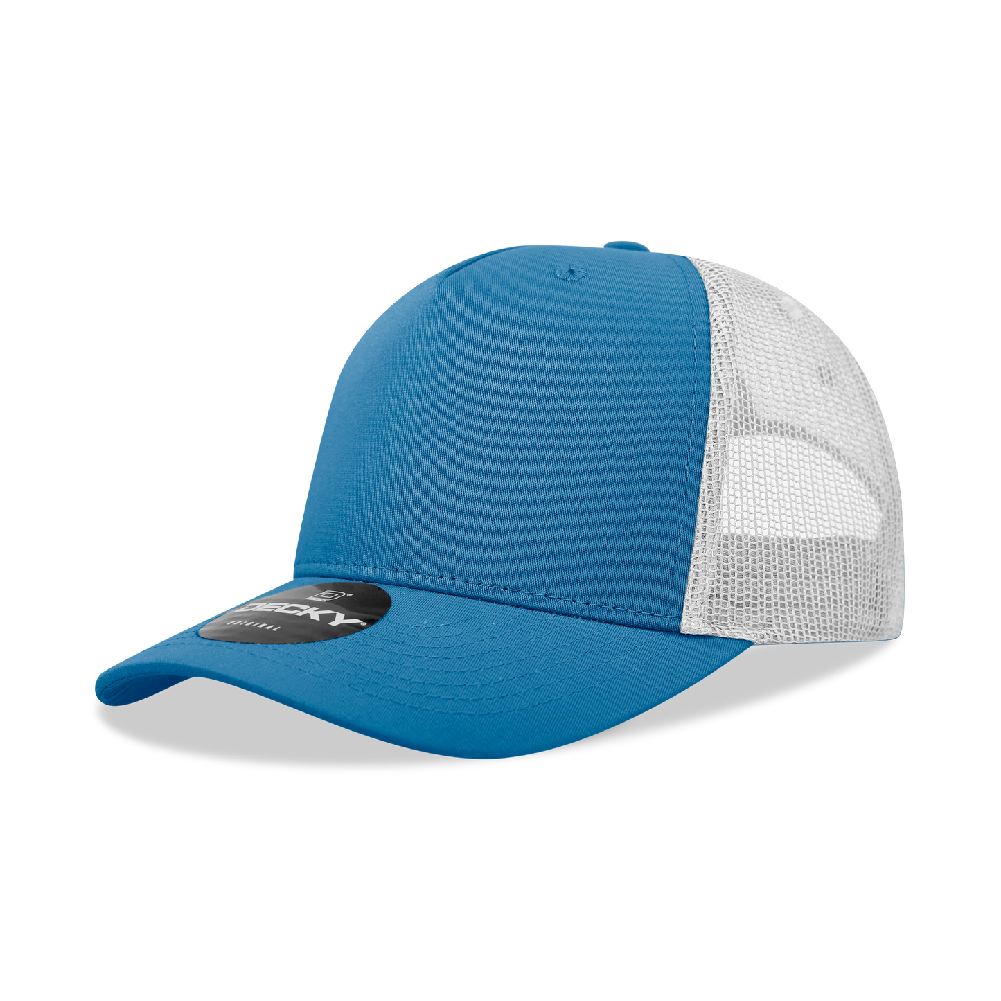 5 Panel Mid Profile Structured Cotton Blend Trucker
