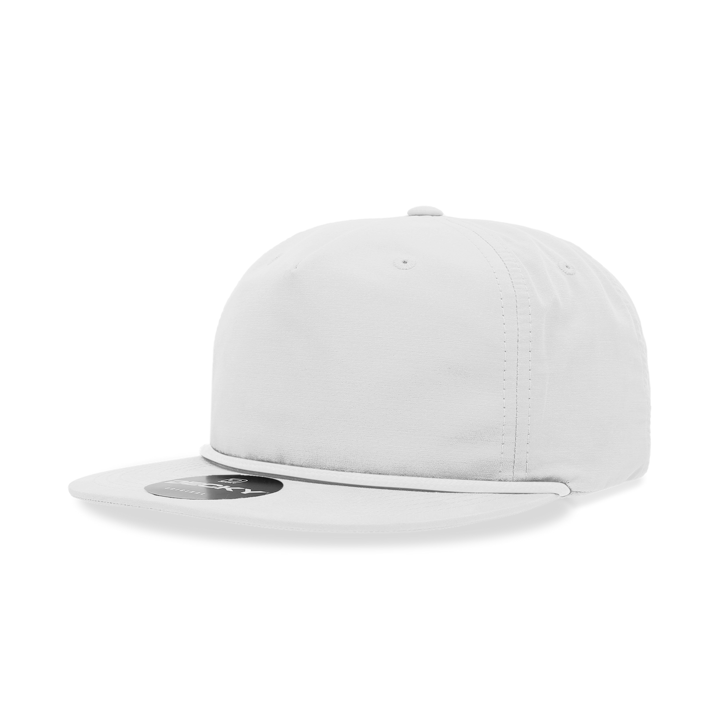 5 Panel High Profile Relaxed Cotton Blend Rope Hat