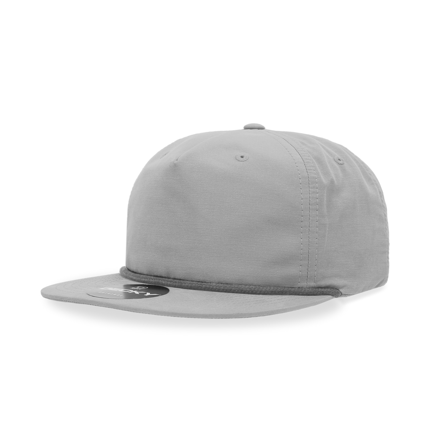 5 Panel High Profile Relaxed Cotton Blend Rope Hat