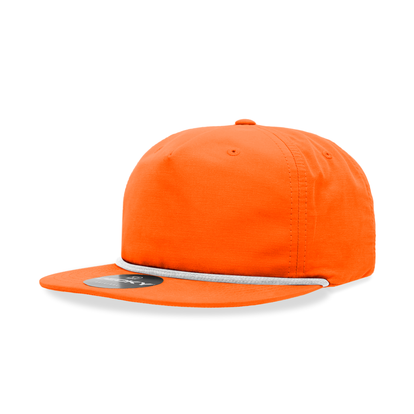 5 Panel High Profile Relaxed Cotton Blend Rope Hat