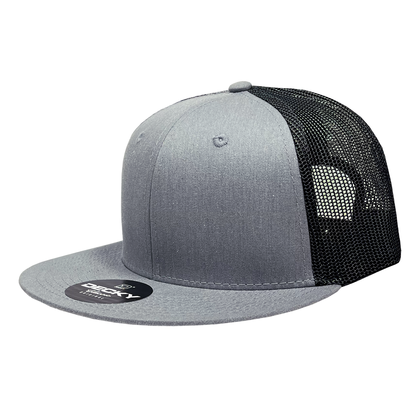 6 Panel High Profile Structured Cotton Blend Trucker