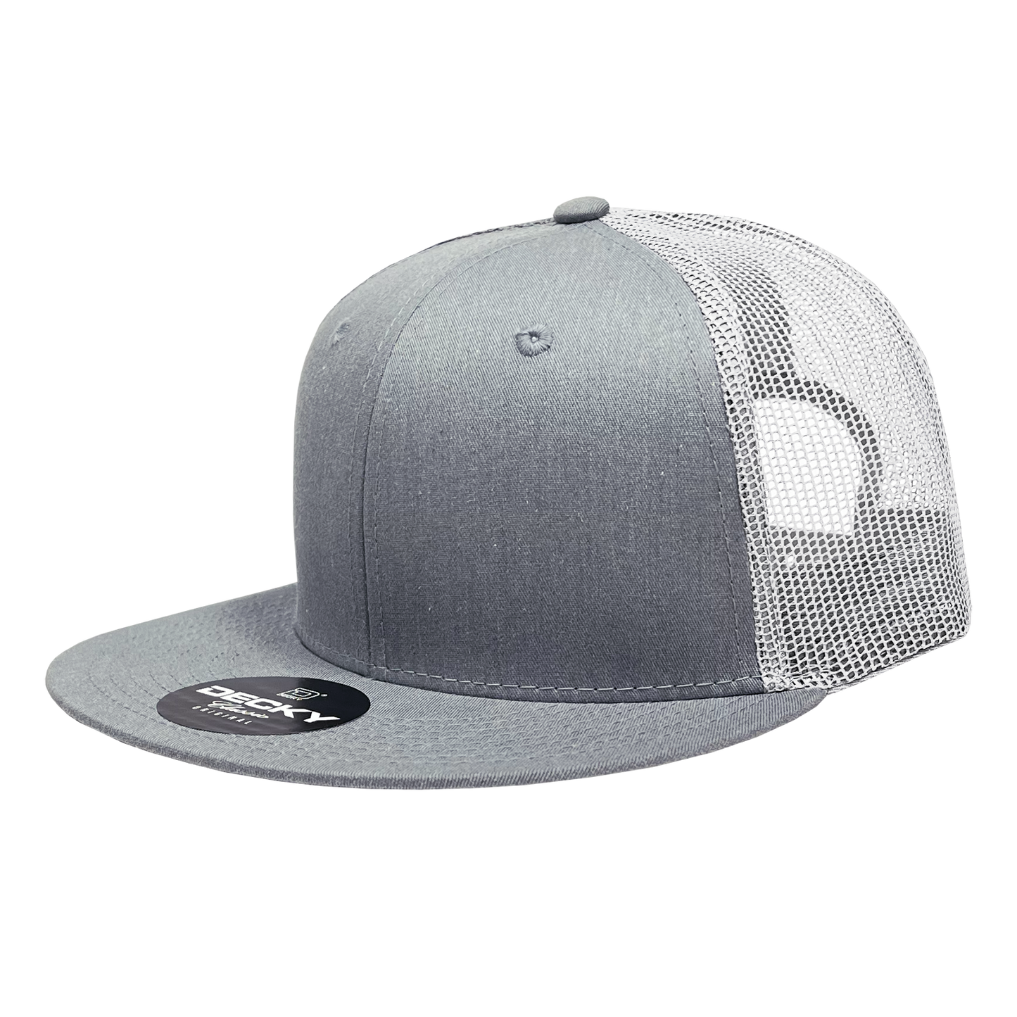 6 Panel High Profile Structured Cotton Blend Trucker