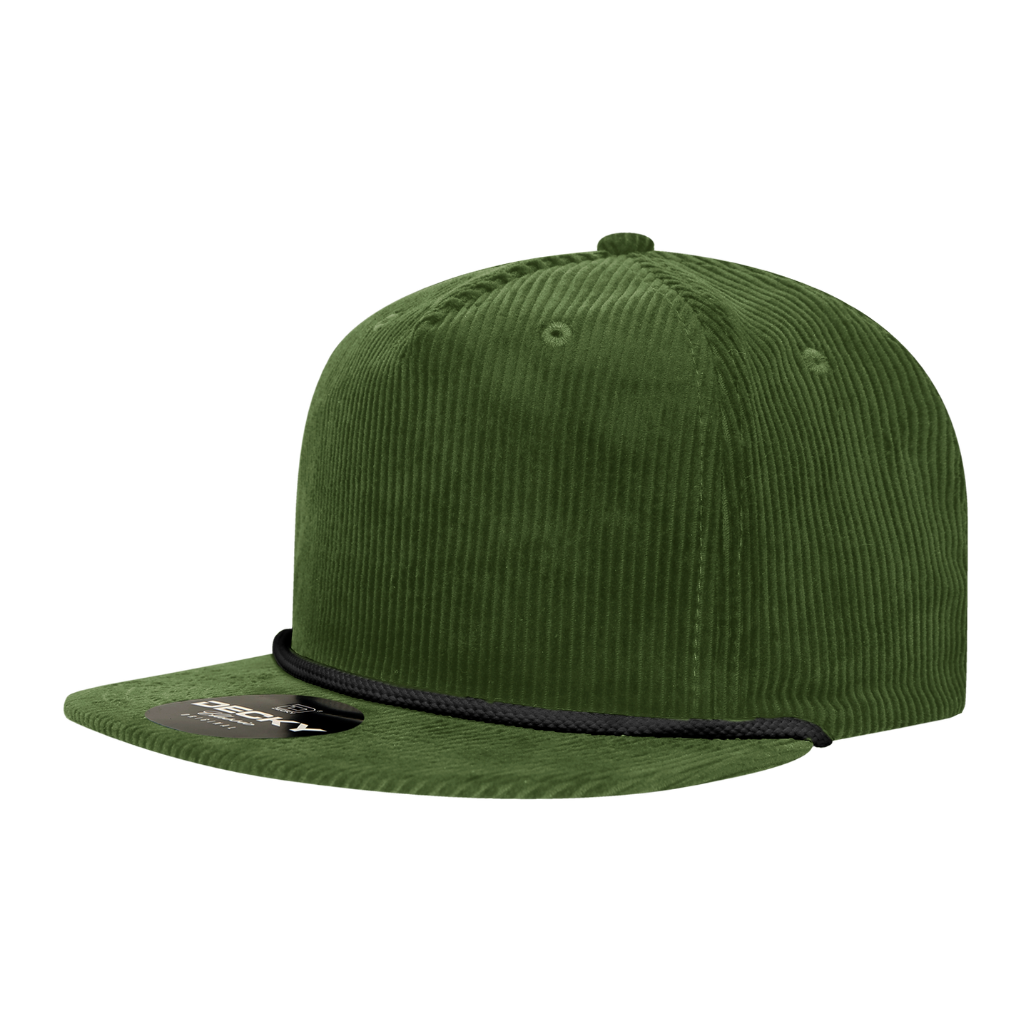 5 Panel High Profile Relaxed Corduroy Rope Hat