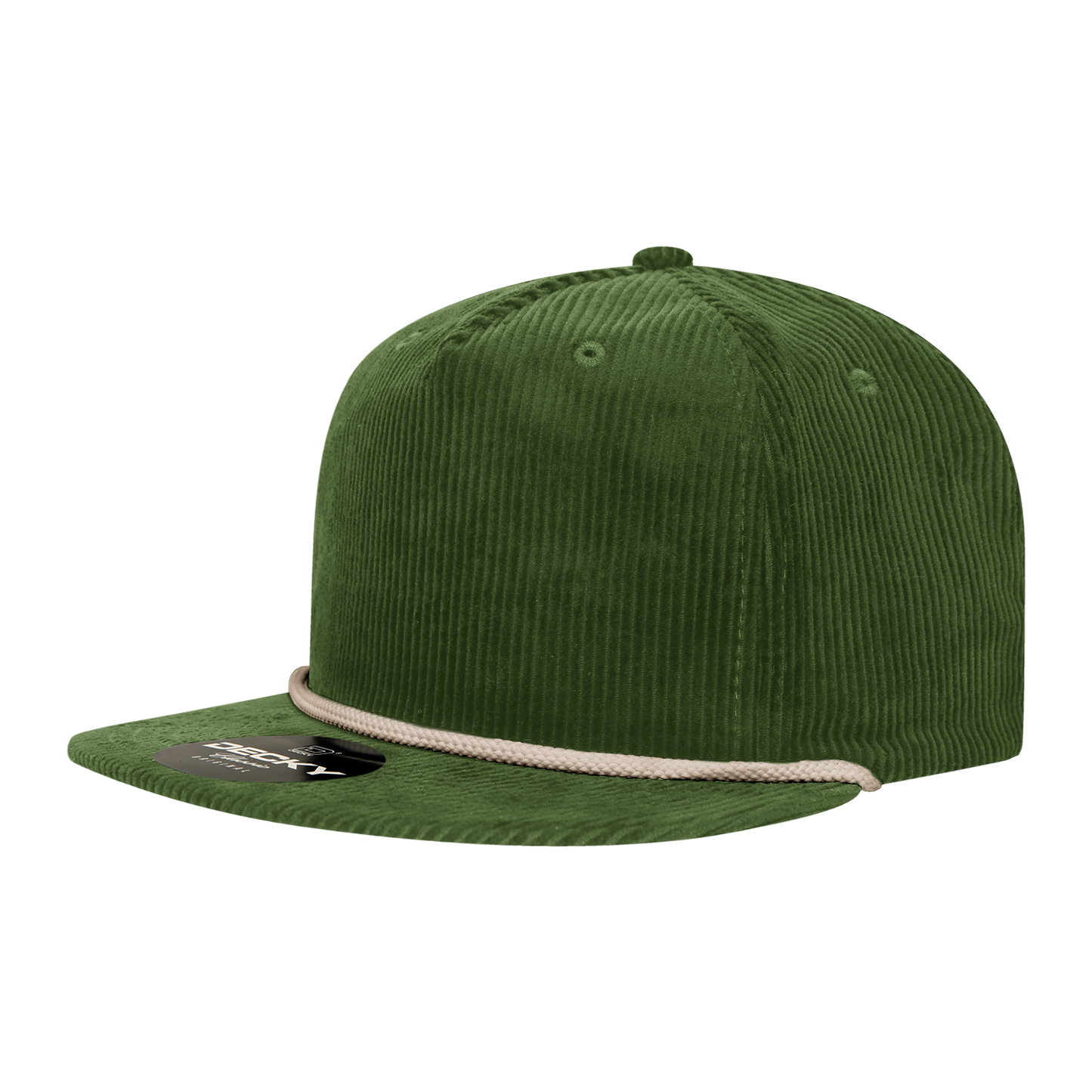 5 Panel High Profile Relaxed Corduroy Rope Hat